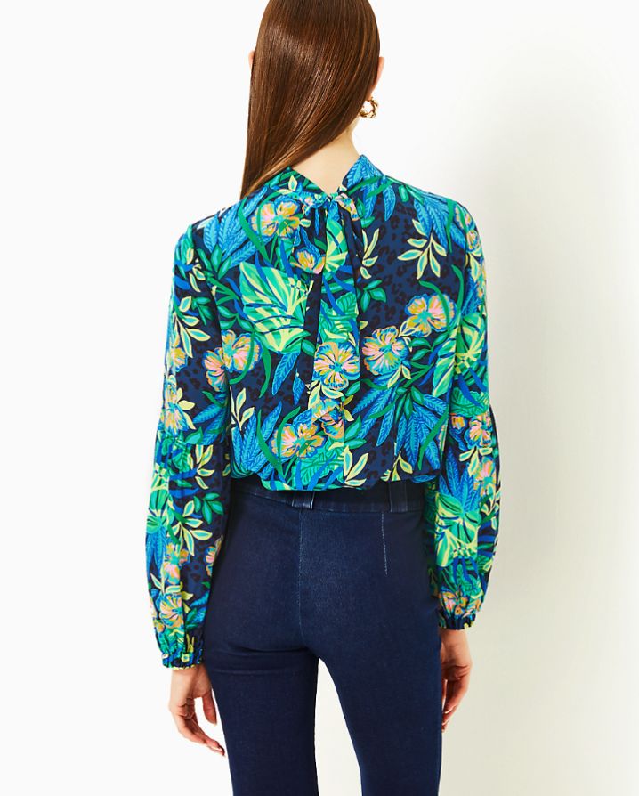 Witaker Printed Silk Top